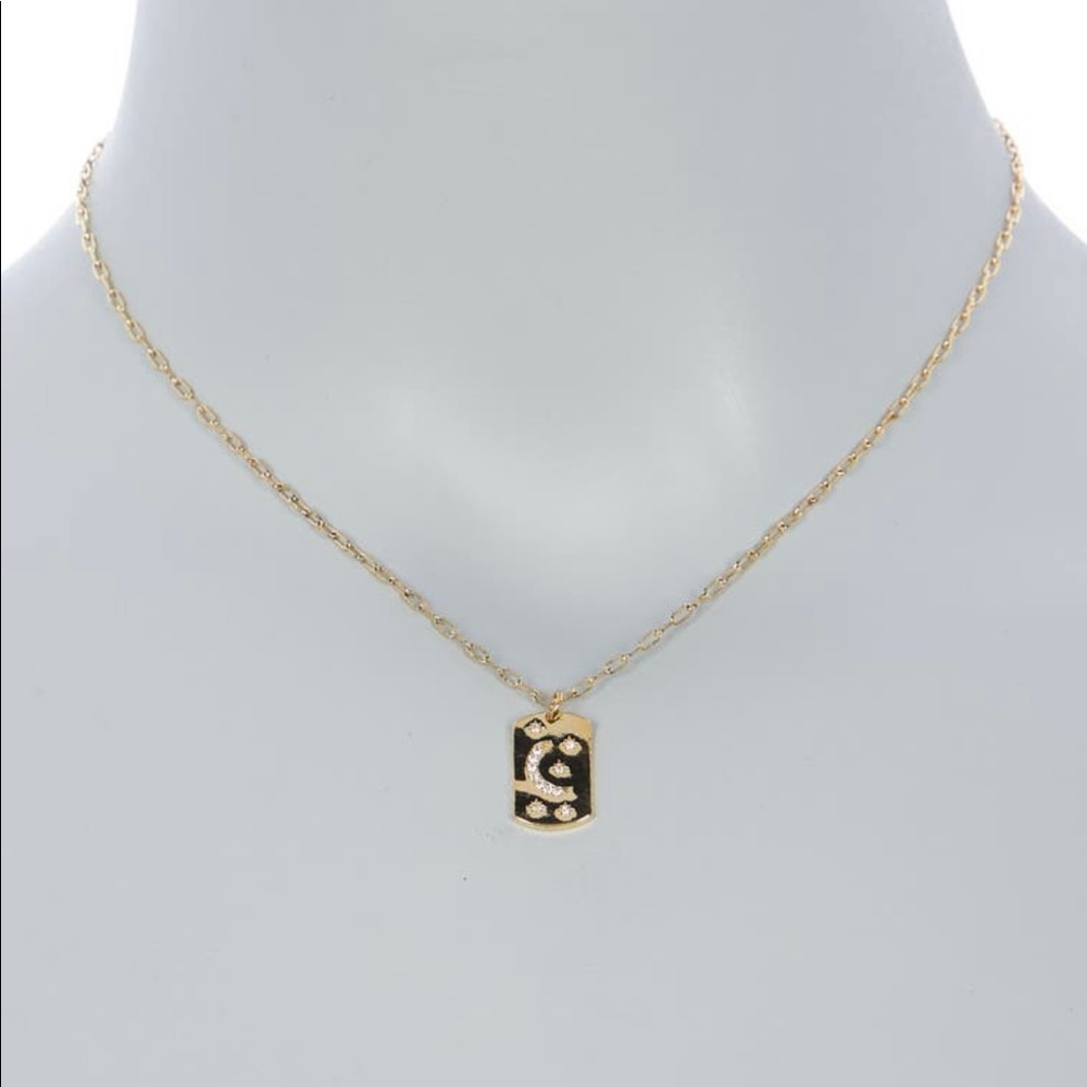 *NWT* Area Stars Moon Tag Necklace